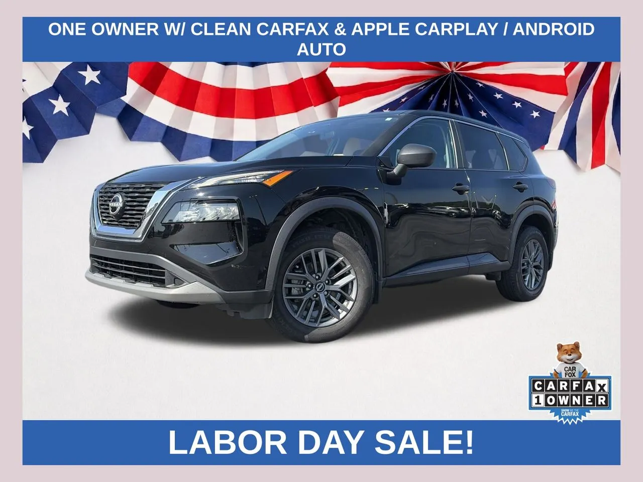 Black 2023 Nissan Rogue S for sale in Lithia Springs, GA