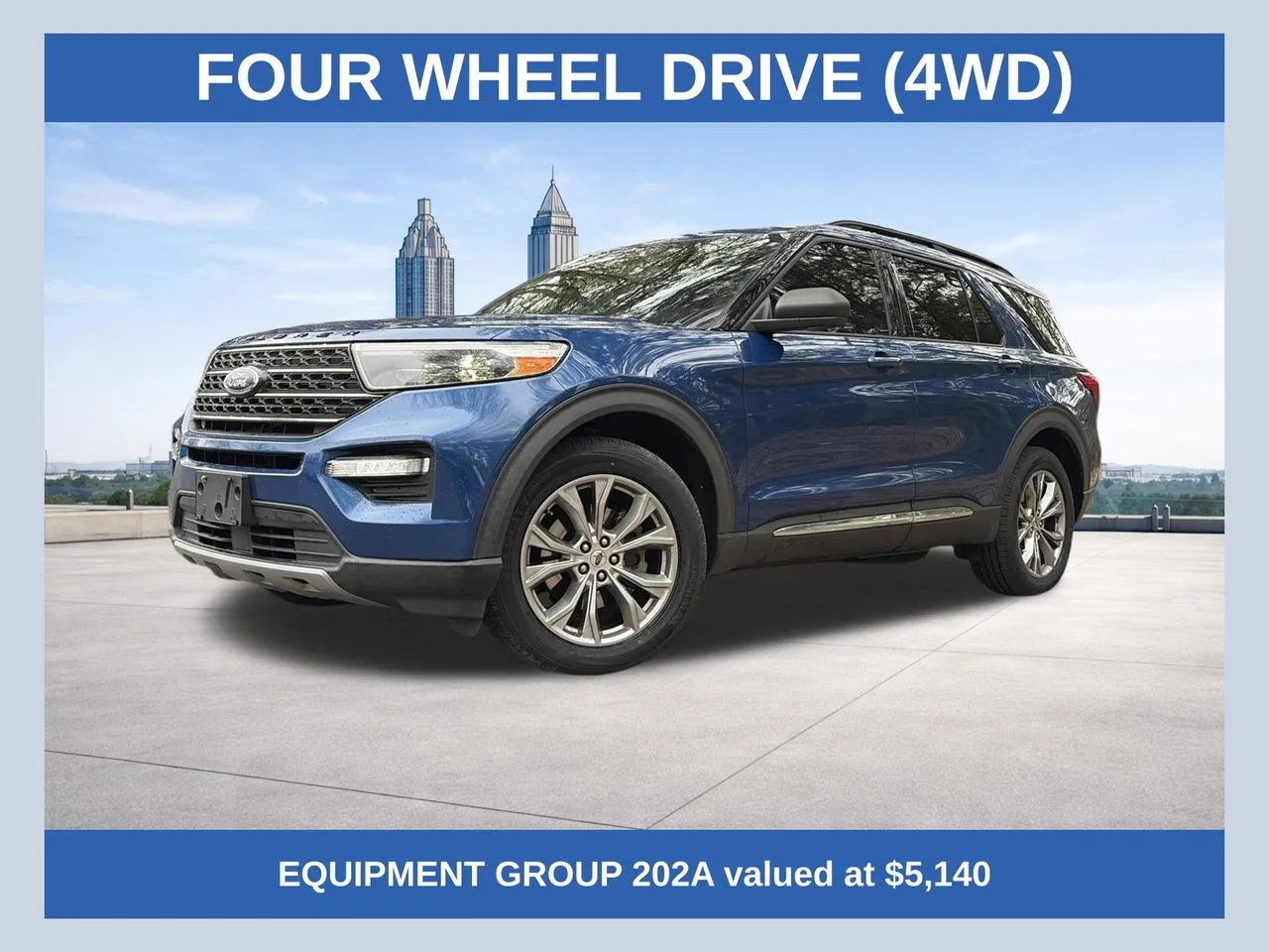 Blue 2020 Ford Explorer XLT for sale in Marietta, GA