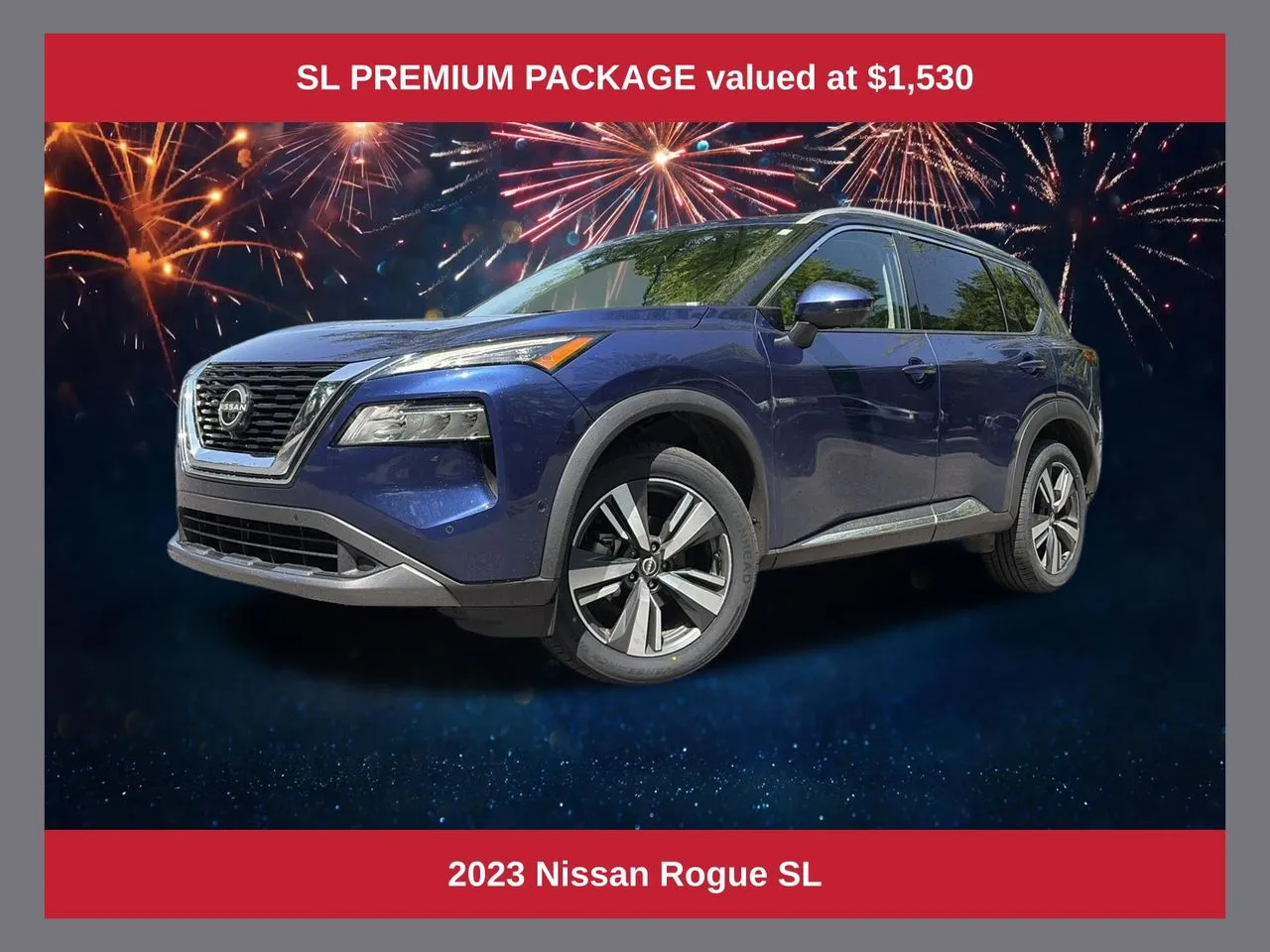 Blue 2023 Nissan Rogue SL for sale in Marietta, GA