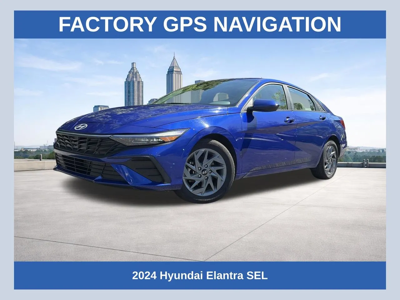 Blue 2024 Hyundai Elantra SEL for sale in Marietta, GA