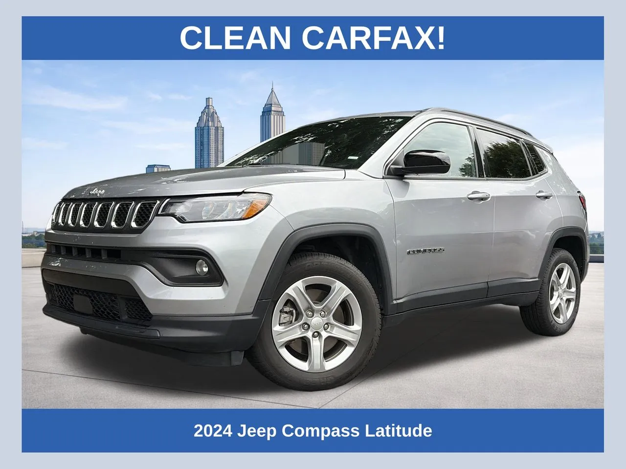 Silver 2024 Jeep Compass Latitude for sale in Marietta, GA