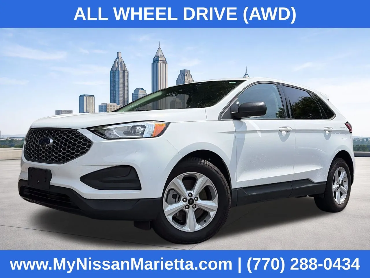 White 2023 Ford Edge SE for sale in Marietta, GA