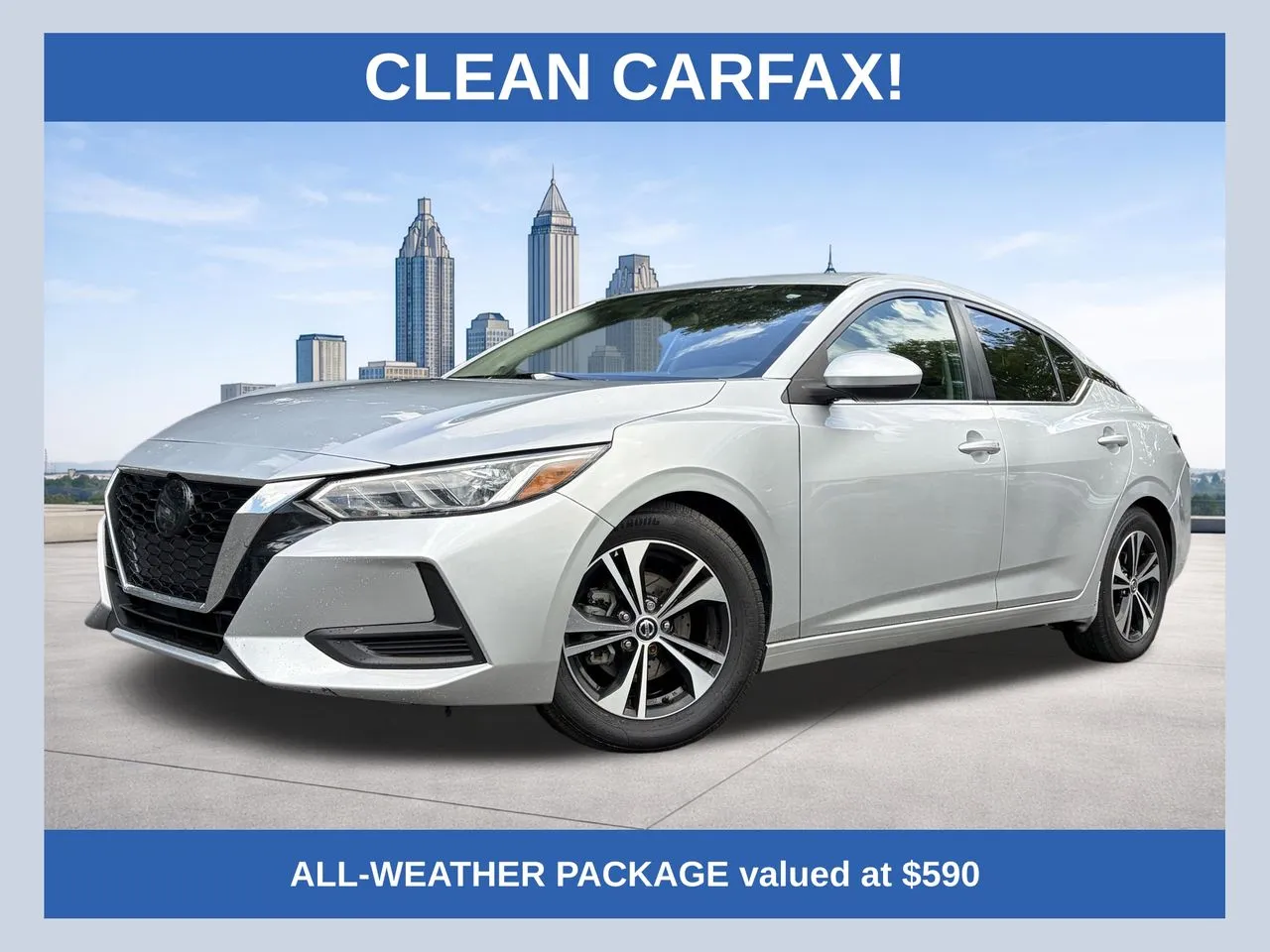 Silver 2022 Nissan Sentra SV for sale in Marietta, GA