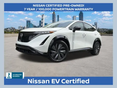 White 2024 Nissan Ariya PLATINUM+ e-4ORCE for sale in Marietta, GA