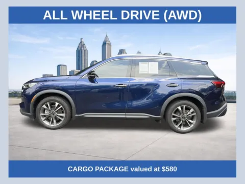 Blue 2023 INFINITI QX60 LUXE for sale in Marietta, GA