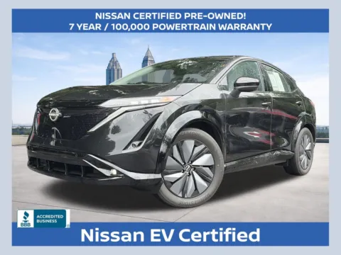Black 2024 Nissan Ariya EVOLVE+ e-4ORCE for sale in Marietta, GA