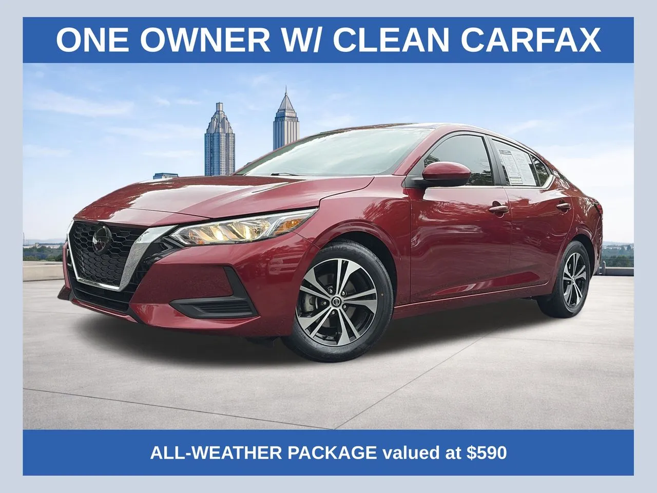 Red 2023 Nissan Sentra SV for sale in Marietta, GA