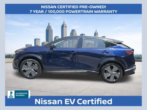 Blue 2024 Nissan Ariya PLATINUM+ e-4ORCE for sale in Marietta, GA