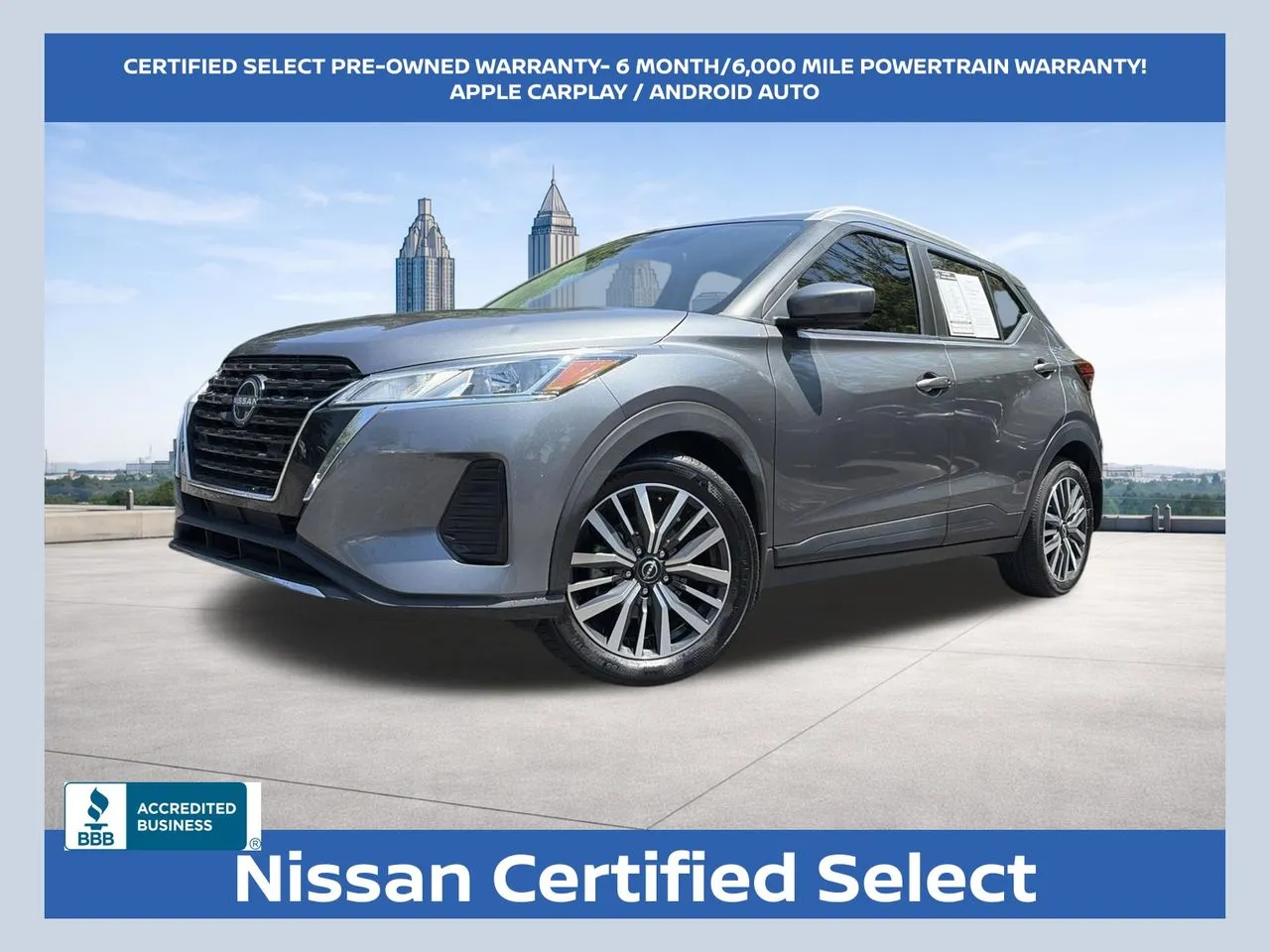 Gray 2022 Nissan Kicks SV for sale in Marietta, GA