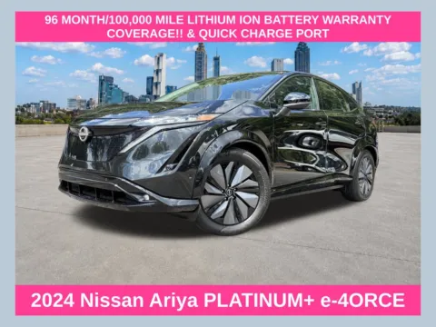 Black 2024 Nissan Ariya PLATINUM+ e-4ORCE for sale in Marietta, GA