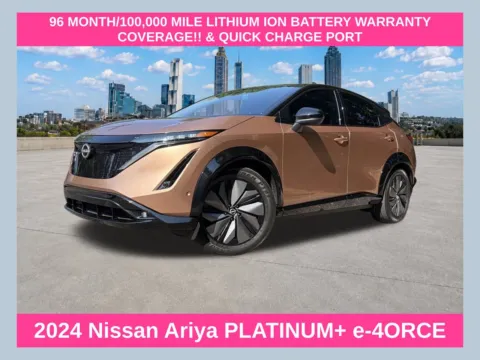 Black 2024 Nissan Ariya PLATINUM+ e-4ORCE for sale in Marietta, GA