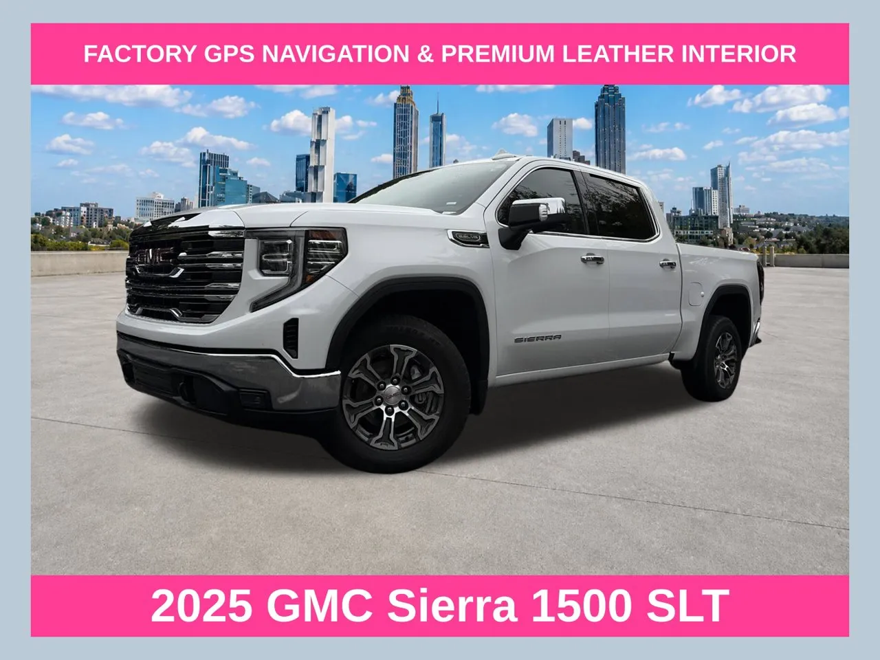 White 2025 GMC Sierra 1500 SLT for sale in Marietta, GA