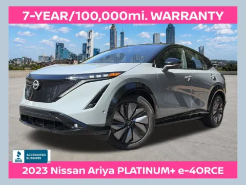 Black 2023 Nissan Ariya PLATINUM+ e-4ORCE for sale in Marietta, GA