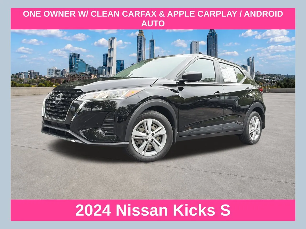 Black 2024 Nissan Kicks S for sale in Marietta, GA