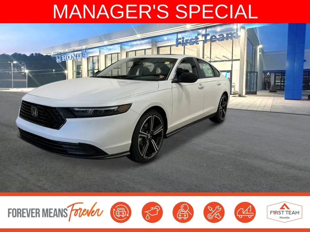 White 2025 Honda Accord Hybrid Sport for sale in Chesapeake, VA