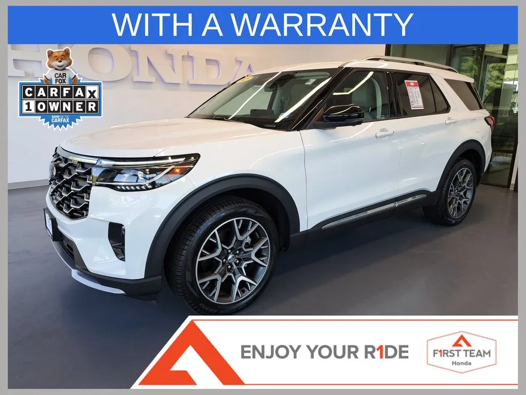White 2025 Ford Explorer Platinum for sale in Chesapeake, VA