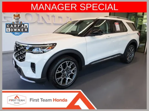 White 2025 Ford Explorer Platinum for sale in Chesapeake, VA