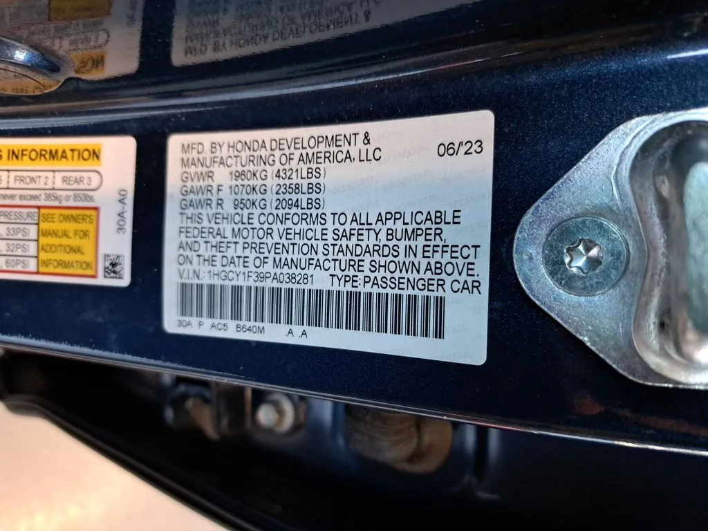 2023 Honda Accord EX - Photo 40