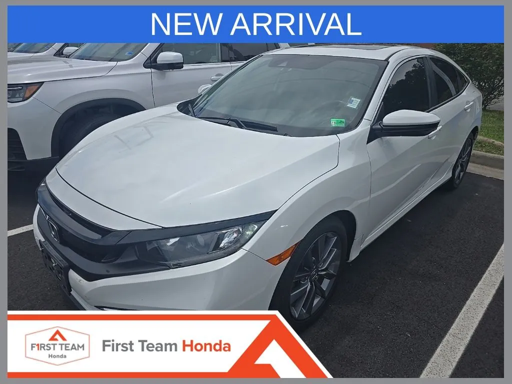 White 2019 Honda Civic EX for sale in Chesapeake, VA