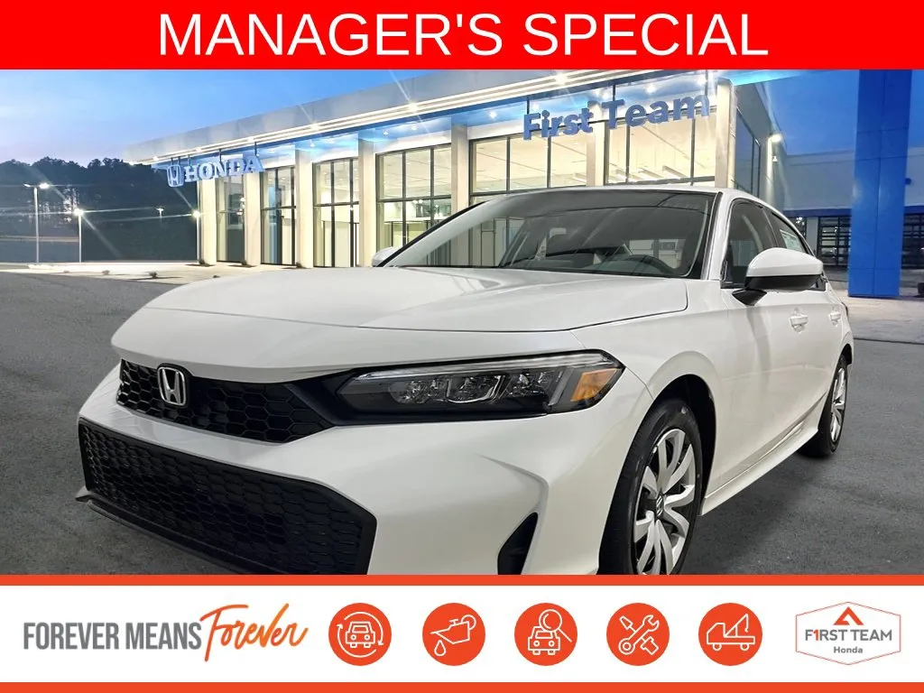 White 2026 Honda Civic LX for sale in Chesapeake, VA