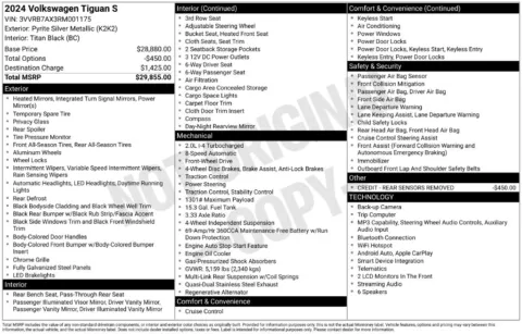Photos of 2024 Volkswagen Tiguan 2.0T S for sale in Chesapeake, VA at First Team Honda