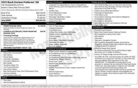 Photos of 2025 Buick Enclave Preferred for sale in Chesapeake, VA at First Team Honda