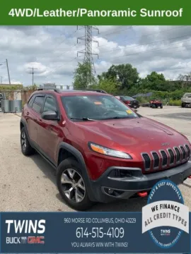 Red 2014 Jeep Cherokee Trailhawk for sale in Columbus, OH