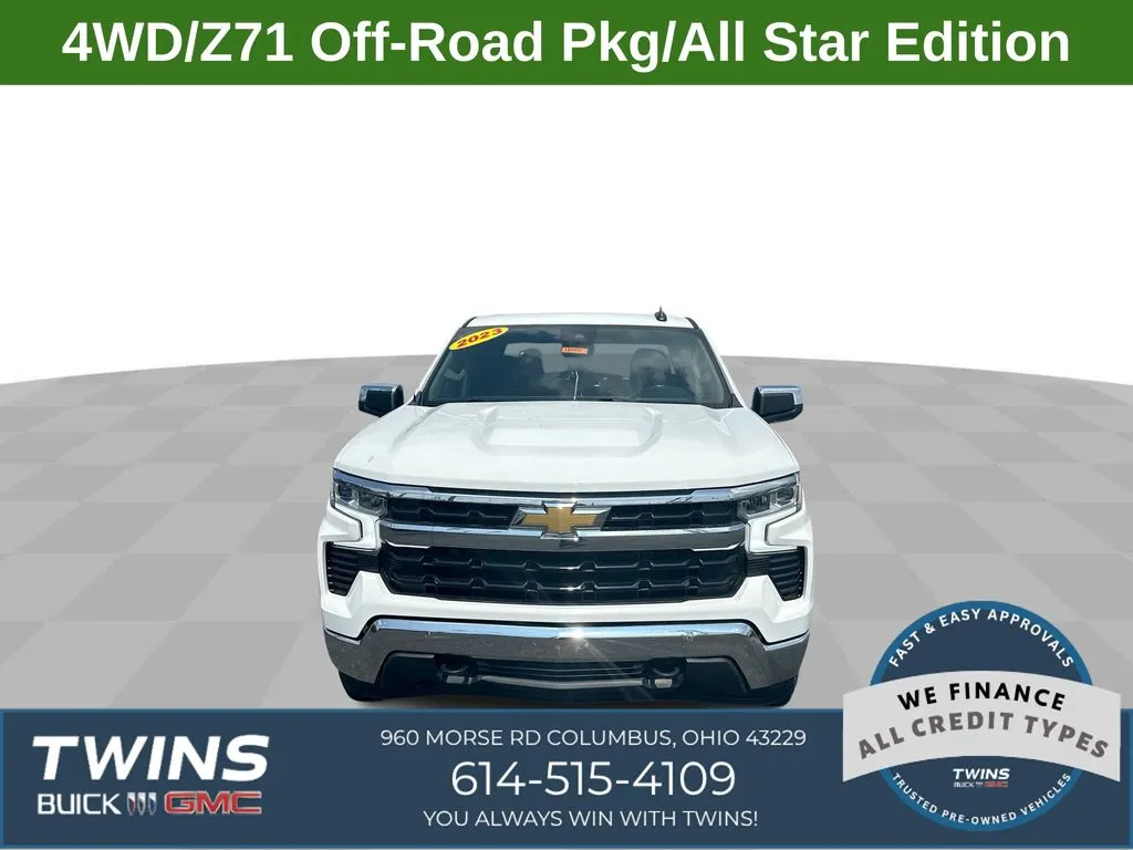 White 2023 Chevrolet Silverado 1500 LT for sale in Columbus, OH