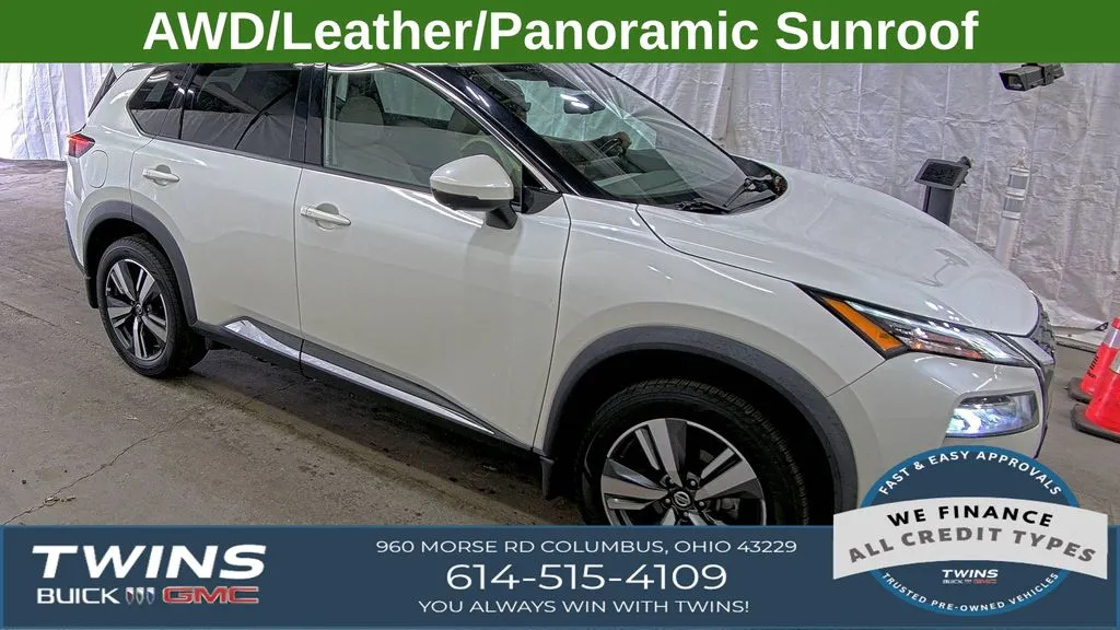 White 2021 Nissan Rogue SL for sale in Columbus, OH