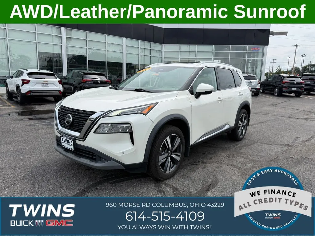 White 2021 Nissan Rogue SL for sale in Columbus, OH