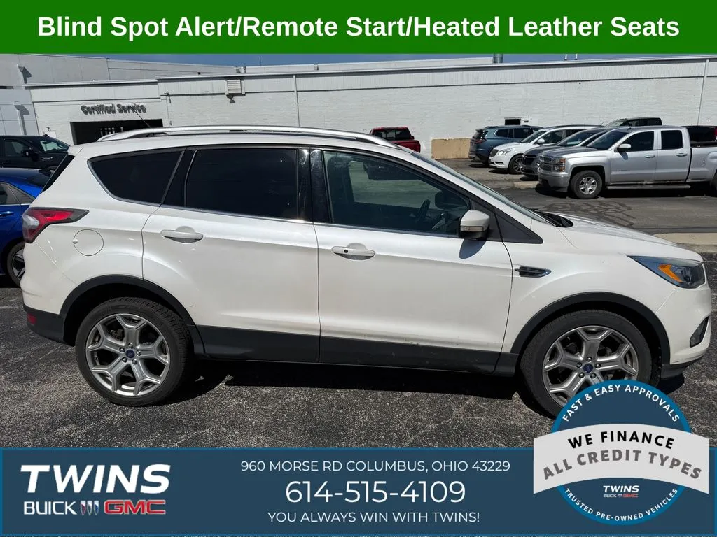 White 2017 Ford Escape Titanium for sale in Columbus, OH