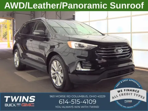 Black 2020 Ford Edge Titanium for sale in Columbus, OH