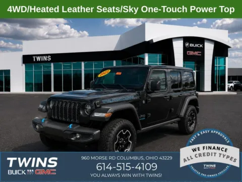 Black 2022 Jeep Wrangler Unlimited Rubicon 4xe for sale in Columbus, OH
