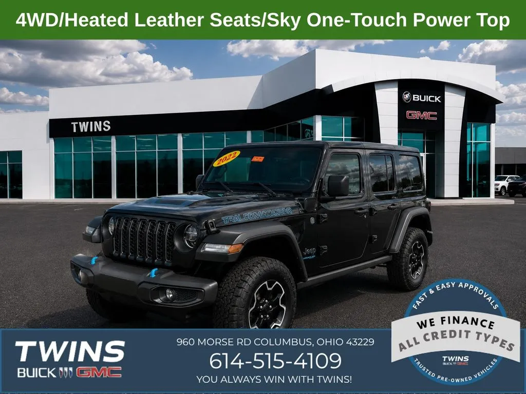 Black 2022 Jeep Wrangler Unlimited Rubicon 4xe for sale in Columbus, OH