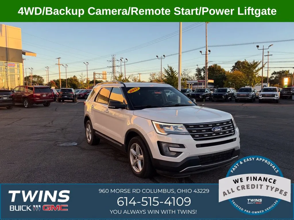 White 2017 Ford Explorer XLT for sale in Columbus, OH