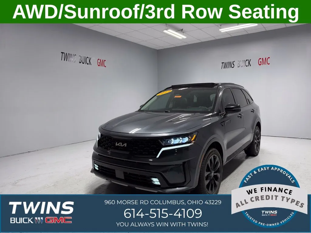 Black 2022 Kia Sorento X-Line EX for sale in Columbus, OH