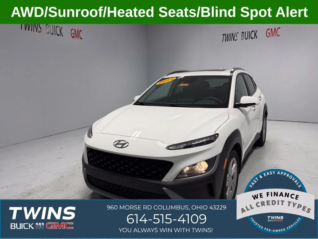 White 2022 Hyundai Kona SEL for sale in Columbus, OH