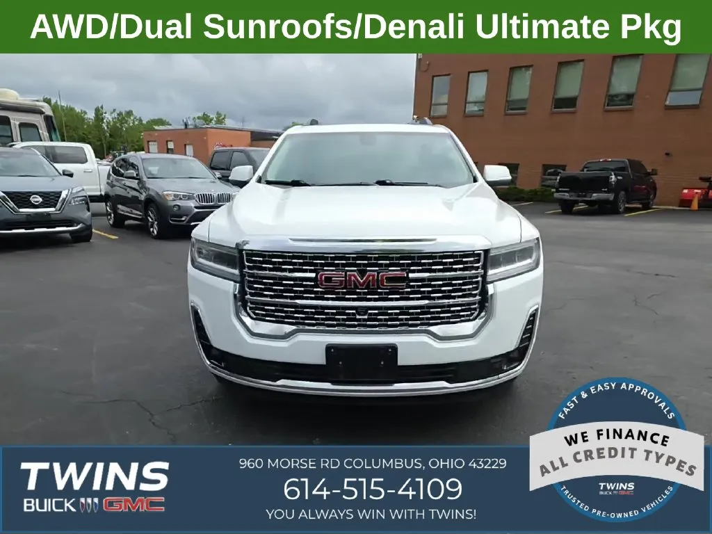 White 2023 GMC Acadia Denali for sale in Columbus, OH