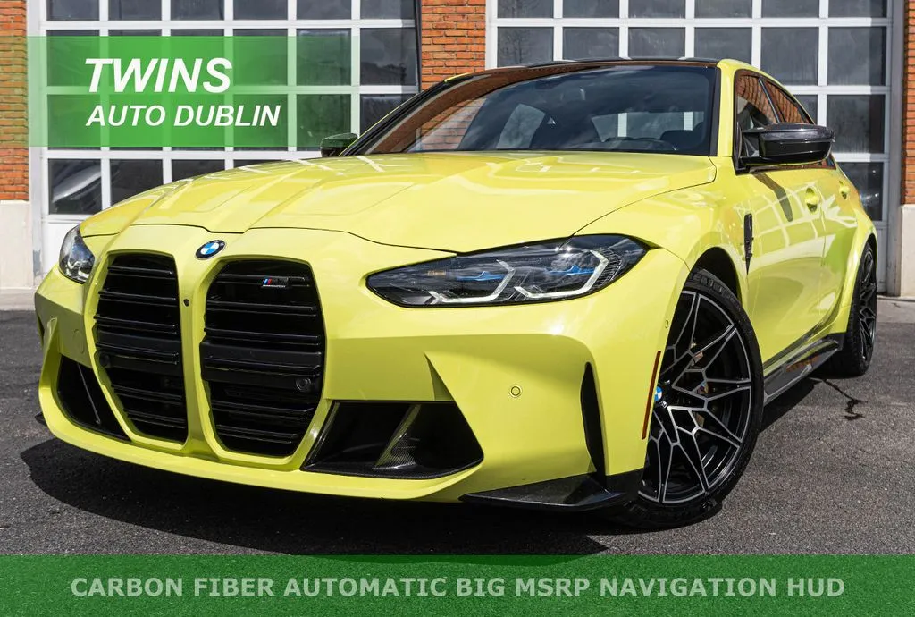 Yellow 2021 BMW M3 Competition for sale in Dublin, OH
