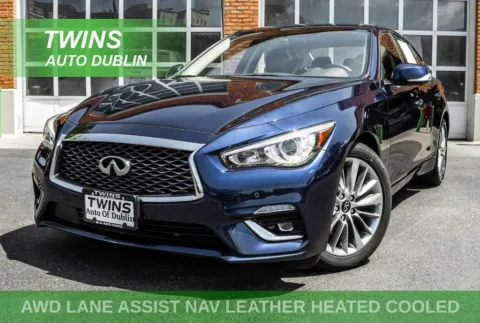 Blue 2022 INFINITI Q50 LUXE for sale in Dublin, OH