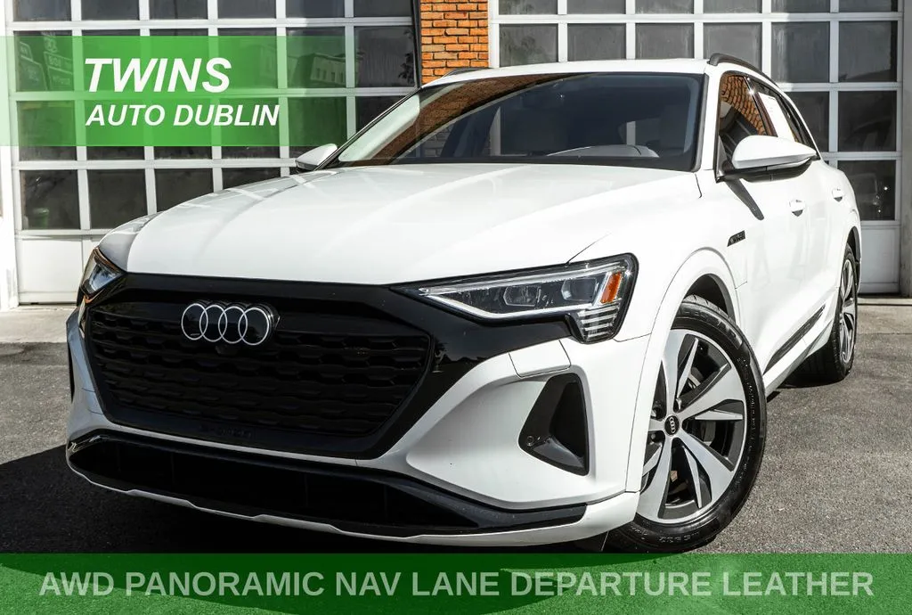 White 2024 Audi Q8 e-tron Premium for sale in Dublin, OH