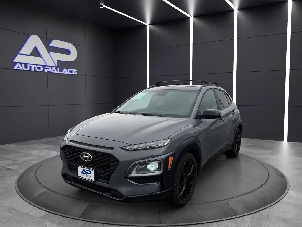 Gray 2021 HYUNDAI KONA NIGHT AWD SHARP for sale in Columbus, OH