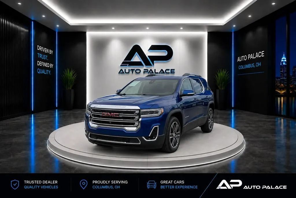 Blue 2023 GMC ACADIA SLT ONLY 23K MILES 3RD ROW for sale in Columbus, OH