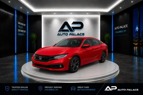 Red 2020 HONDA CIVIC TOURING CLEAN CARFAX SHARP for sale in Columbus, OH