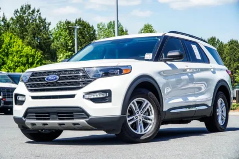 White 2023 Ford Explorer XLT for sale in Canton, GA