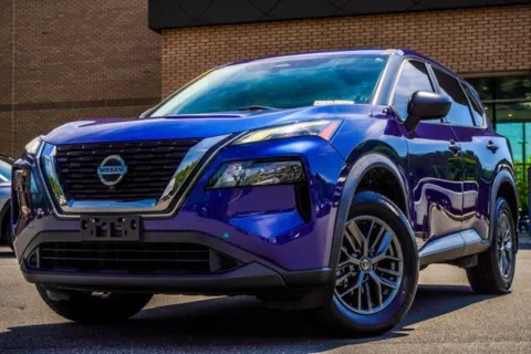 Blue 2021 Nissan Rogue S for sale in Canton, GA