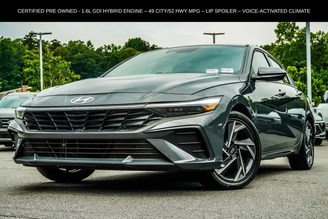 Gray 2025 Hyundai Elantra Hybrid SEL Sport for sale in Canton, GA
