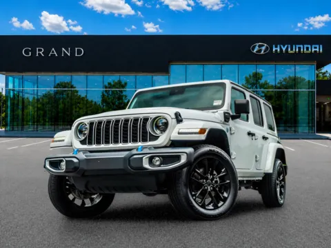 White 2024 Jeep Wrangler Sahara 4xe for sale in Canton, GA