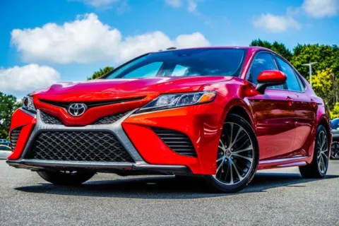 Red 2020 Toyota Camry SE for sale in Canton, GA