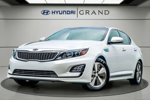 White 2014 Kia Optima Hybrid EX for sale in Canton, GA